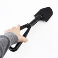 (New)Car Multi-function Emergency Vehicle Metal Steel Ice Snow Mud Sand Shovel Folding Shovel Car High-strength Snow Shovel Ice Scraper. 