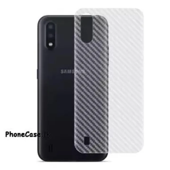 Samsung Galaxy A01 - Carbon Fiber Back Poly Sticker | Daraz.com.bd