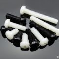 20-100pcs nylon screw M2 m2.5 m3 m4 m5 m6 m8 white or black Nylon Plastic insulation Phillips  round pan Head Machine Screw-10mm. 