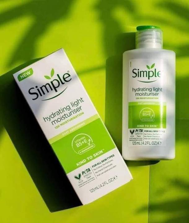 Simple Moisturizer Cream Unisex Fast Absorbing Non-Greasy Hydrating Body Lotion for Daily Use