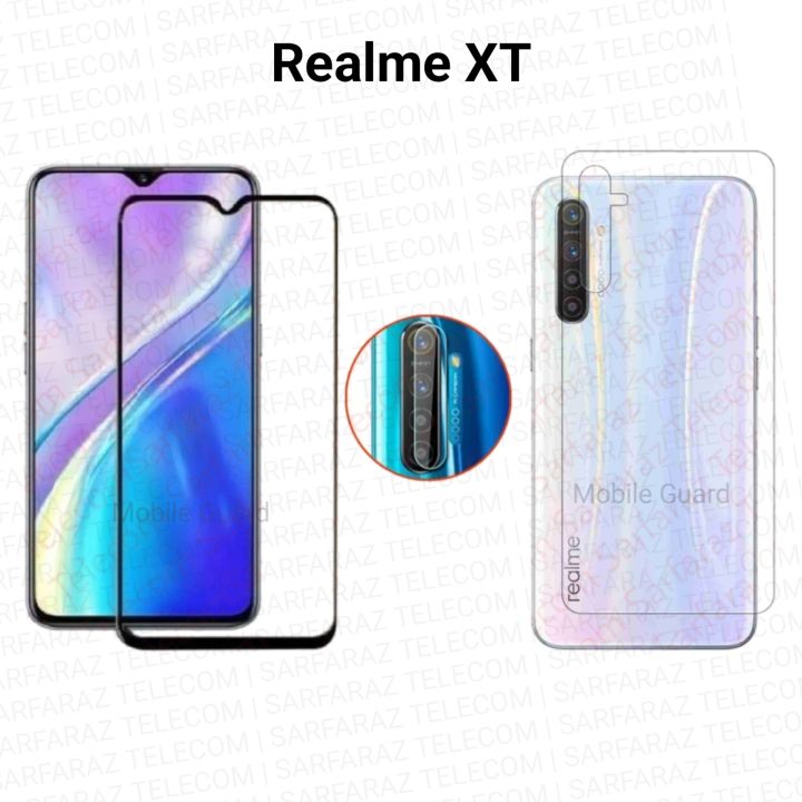 Screen Guard Realme Xt Back Tempered Glass 3in1 Combo For Realme
