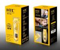 HTC AT-176 Professional Men's Hair Trimmer and Beard Trimmer for Hair Removal, Face, Head and Body Hair, LED Display, Hair Trimmer with Ultra Sharp Blades, Gift Man. 