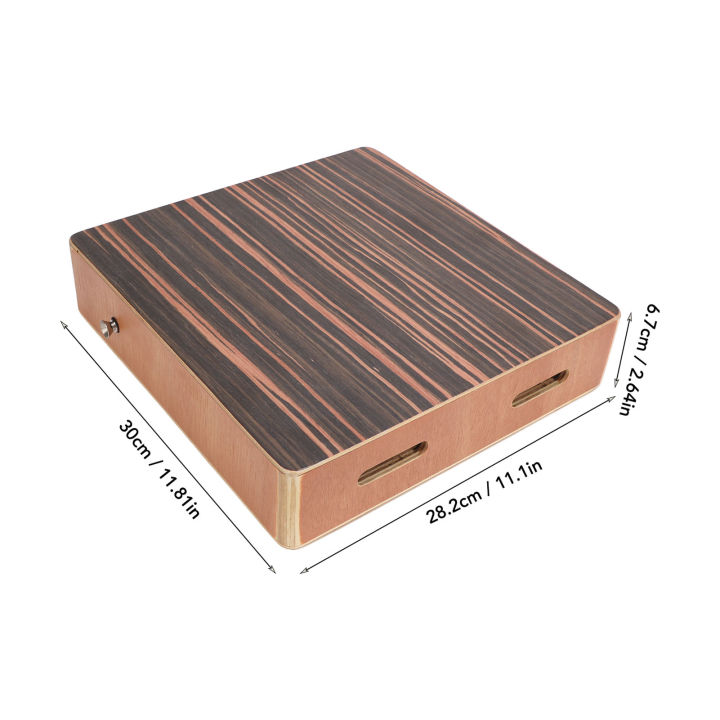 Travel Cajon Cajon Box Drum Percussion Instrument Good Sound Quality Portable Durable for Stage Performance