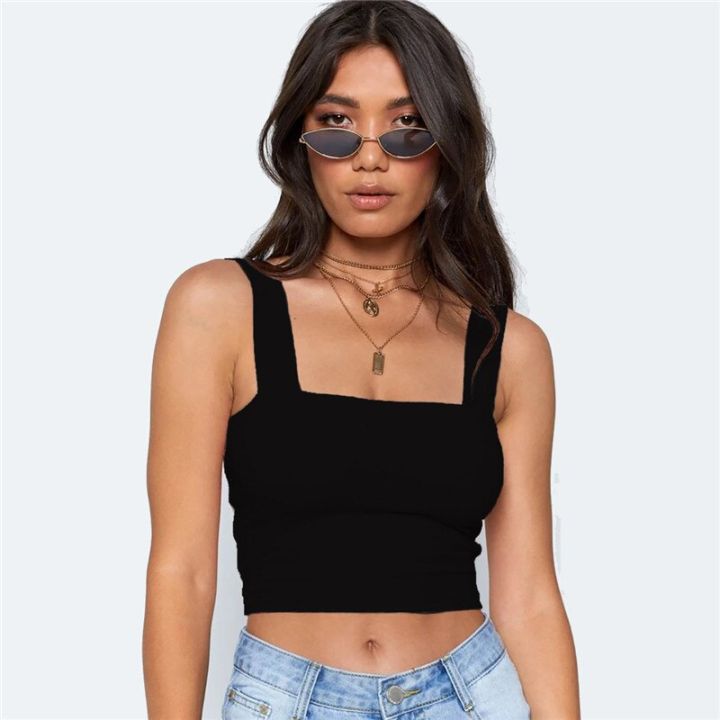 Fashion%20Square%20Neck%20Sleeveless%20Summer%20Crop%20Top%20White%20Women%20Black%20Casual%20Basic%20T%20Shirt%20Off%20Shoulder%20Cami%20Backless%20Tank%20Top%20-%20Image%206