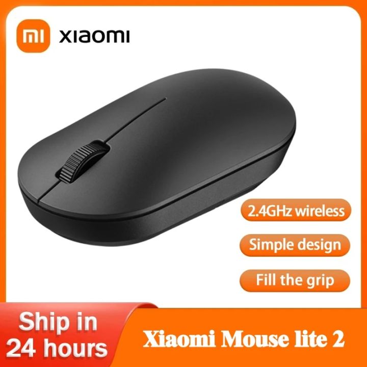 Xiaomi Wireless Mouse Lite 2 2.4GHz 1000DPI Ergonomic Optical Portable Mini Mouse Office Gaming Mice For PC Laptop Game