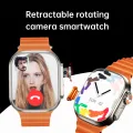 WS10 Ultra 5G Smart Watch RAM 8GB ROM 128GB Playstore Rotating Camera For Front And Rear 2.01 inch Big Display IP67 Waterproof 800mAh Battery Heart Rate Monitoring Wifi Bluetooth supported Video Calling Android Smartwatch. 