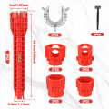 Faucet and Sink Wrench, 14 in 1 Faucet and Sink Installer Tool, Sink Drain Wrench Plumbing Tool, Pipe Wrench. 