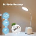 YAGE T109 Rechargeable USB Table Lamp with Phone and Pen Holder Desk Lamp Hose 3 Mode Dimmer Reading Led Table Lamps Night Light Touch.