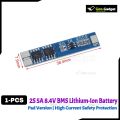 2S 5A BMS 18650 Lithium Battery Protection Board | 7.4V–8.4V Charger BMS Module | Pad Version | High Current Safety Protection.