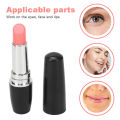 Lipstick Shape Massager Massage Tool Portable Black Lipstick Shape Vibration Face Massage Wand Facial Eye Relief Pain Tools. 