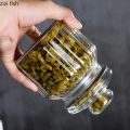 Glass Candy Jar Sealed Transparent Mini Storage Bottle Household Coffee Bean Tea Caddy Kitchen Food Storage Container Jar Box. 
