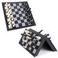 Magnetic Cheese Board; High Class Chess Set with Folding Chess Board 10" × 10".