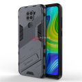 Pluscase for Xiaomi Redmi Note 9 stand case shockproof lens camera armor protective shell. 
