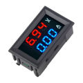DC Dual display panel Meter Volt amp meter DC Double Color Blue/Red LED Voltmeter Ammeter DC 0-100V 10A.