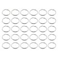 60 Pcs 20mm Outside Dia Universal Split Key Rings Keychain Holders.