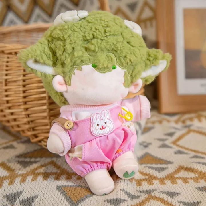 20CM%20Doll%20Clothes%20Kpop%20Tops%20Cartoon%20Animal%20Pattern%20T-shirt%20Trousers%20Suit%20Suspender%20Pants%20For%20Idol%20Dolls%20Cotton%20Stuffed%20Toys%20-%20Image%202