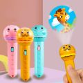 Funny Luminous Projector Flashlight Early Education Cartoon Torch Lamp Toy Creative Animal Patterns Slide Projector Torch. 