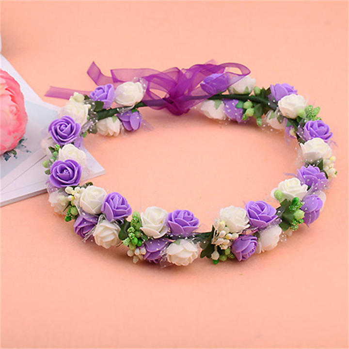 Cloth%20Flower%20Headband%20Jewelry%20Gift%20New%20Style%20Woman%20Headband%20Flower%20Headband%20Flower%20Crown%20Hair%20Wreath%20Garland%20-%20Image%202