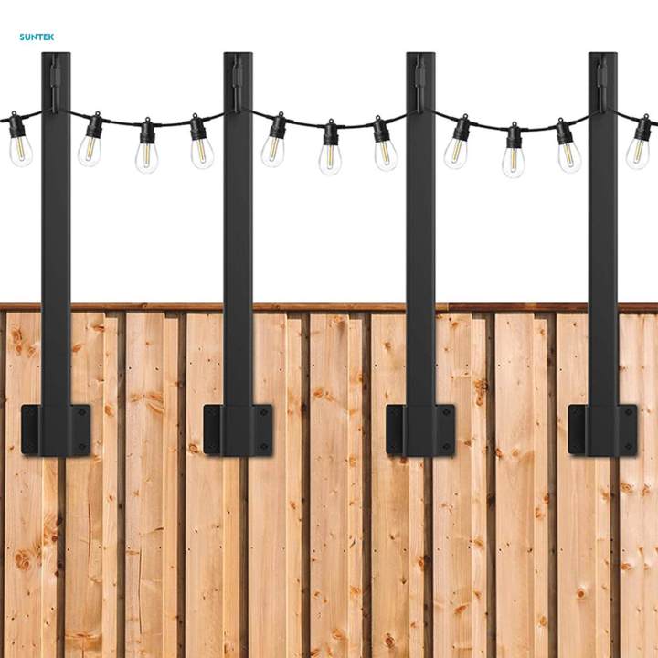 4Pcs%20Outdoor%20String%20Light%20Pole%2015.55inch%20Height,%20AdjustableMetal%20Poles,%20Patio%20Lighting%20Stand%20for%20Holiday%20Garden%20Hanging%20String%20Lights%20-%20Image%203