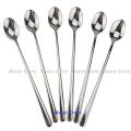Stainless Steel Long Tea Spoon 7.5 inch (6 Pis Set). 