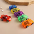 Children's Gift Small Toys Mini Transparent Pull Back Car Toys. 