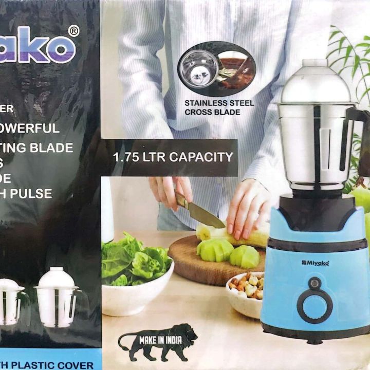 Miyako Heavy Duty Electric Grinder Blender and juicer 3 in 1-1000 watt Xcel Made in INDIA