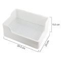 Large Rabbit Litter Box For Cage Split Potty Trainer Corner Anti-overturn Toilet Box Pet Supplies For Small Animals. 
