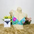 No 1 Printed Push-up Padded Foam Bra for Women – Adjustable Straps, Wire Support, Available in Sizes 32-40.