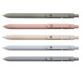 Quick Dry Ink Pen Retractable 0.5mm Black Ink Pen Ballpoint Pen for Note-Taking (5Pcs).