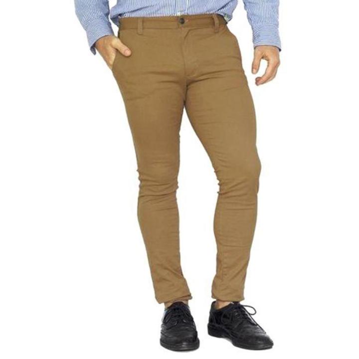 Beige Twill Gabardine Pant for Men