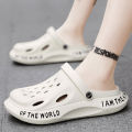 Coconut Cave Shoes Men's Soft Sole Garden Shoes Trendy Versatile Slippers Men's Toe Sandals Breathable Beach Shoes Men. 