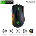 Razer Mamba Elite Wired Gaming Mouse Chroma Lighting 16000 DPI 5G Optical Sensor 9 Programmable Buttons Ergonomic Design.