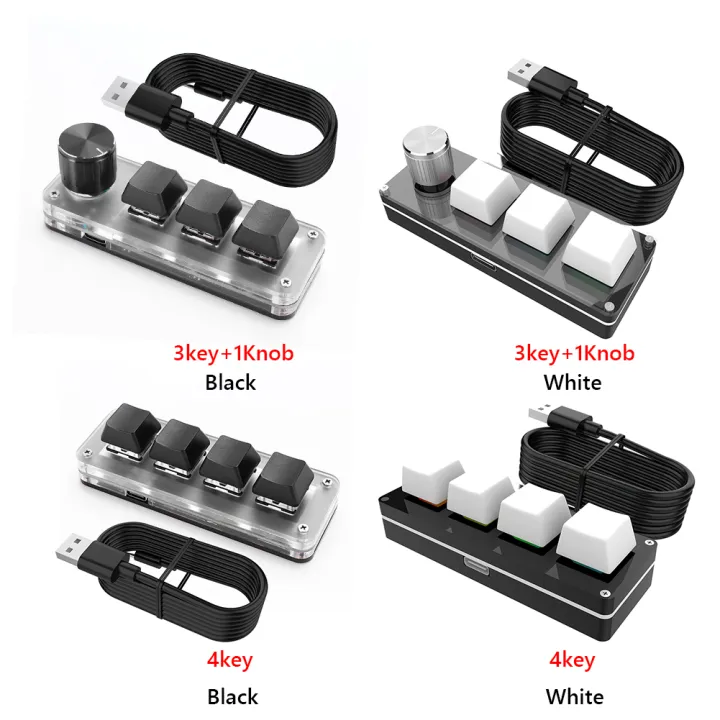 3%20Key%201%20Knob/4%20Key%20One%20Handed%20Mechanical%20Gaming%20Keyboard%20Red%20Switches%20Wired%20USB%20Mini%20Mechanical%20BT%20Keyboard%20Mechanical%20Macropad%20-%20Image%202