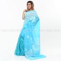 Exclusive Designer Block Print Half Silk Saree & Dhupian Silk Stylesh & fashionable best Saree for women. 