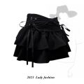 Girl Doll Blue Denim Pleated Skirt Hottie A-line Slim Short Skirt Design Sense Skirt Skirt Skirt Lu. 