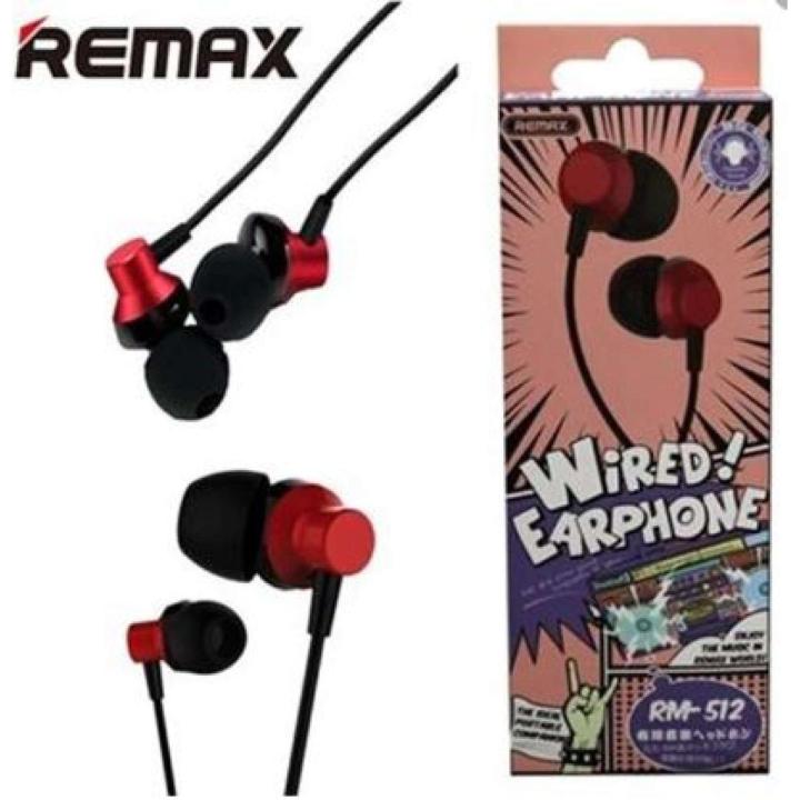 REMAX RM 512 High Performance Wired In-Ear Earphone | Daraz.com.bd