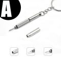 Mini Glasses Screwdriver Sunglasses House Keeping Keychain Ring Straight Cross Screwdriver Phone Watch Repair Tool 1PC.