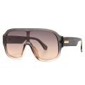 46503 Oversized One Lens Square Goggle Sunglasses Men Women Fashion Shades UV400 Vintage Glasses. 