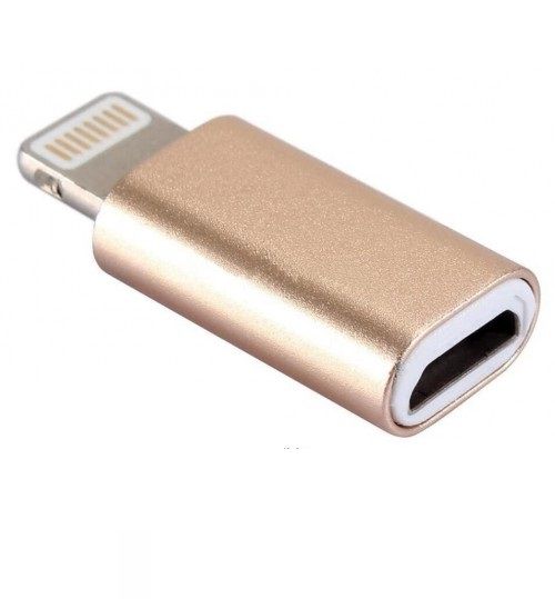 Micro USB to Lightning Adapter Converter - White