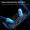 [Sliver fiber Material] BlueWow SZ04 Mobile Game Fingertip Gloves Sweatproof Anti-slip Touch Screen Finger Sleeve Breathable Gaming Fingertip Cover For Gamer. 