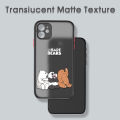 UCUC for Redmi Note 3 / Note3 Pro Back Cover We Bare Bears Frosted Transparent Hard Phone Case Shockproof Full Cover Camera Protect Case for Man and Boys. 