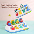 Interactive Pop Up Animals Toy Peekaboo Cause Effect Toys Puzzle Game Educational Toys Gifts For Boys Girls. 