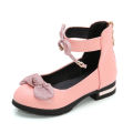Fashion Bow Children Dresses Leather Shoes Princess School Shoes For Kids Spring Little Girls 3 4 5 6 7 8 9 10 11 12 Years Old.