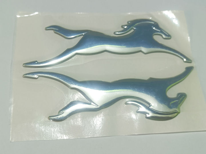 2PS TVS Apache Horse Side Badge Logo/Decal Model Emblem 3D Adhesive Both Side of Petrol Tank Monogram Sticker for Bikes