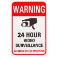 5pcs 24h Cctv Video Camera System Security Warning Sign Sticker 6x4 nch. 