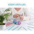 10 Pieces Crochet Hook Resin Mold Knitting Sweaters Tool Silicone Mold with 1 Crochet Needle Storage Holder Mold.