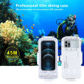 PULUZ 45m/147ft Waterproof Diving Case Underwater Photography Replacement for 13.0 or Above. 