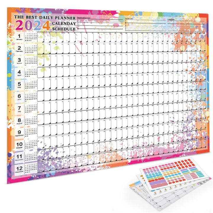 Wall Hanging Calendar Calendar Kawaii Yearly Planner Memo Pad Do List Calendar Agenda Calendar