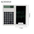 Dual Function Calculator Smart Desk Calculator with Large 12-digit Display Notepad Rechargeable Battery Powered Ideal for Math Calculator Notepad.