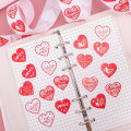 500 Stickers/Roll Valentine's Day Wedding Theme Heart Stickers Gift Wrap Decoration. 